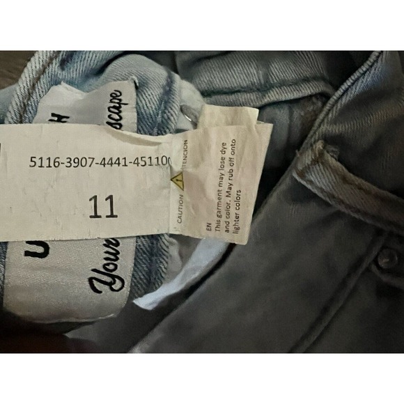 Colombia Refuge Denim Jeans Ultra High Curvy Jr Size 11 Lightwash Distressed - Picture 15 of 16